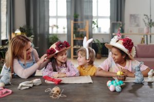 children-making-beautiful-hats